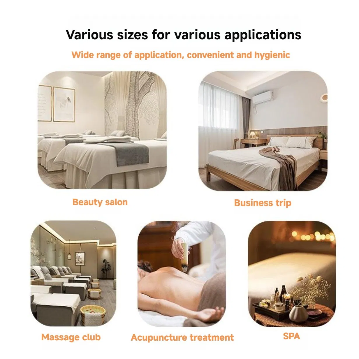 Professional Hospital Non-Woven Fabric Medical White Cover Disposable Bed Sheet