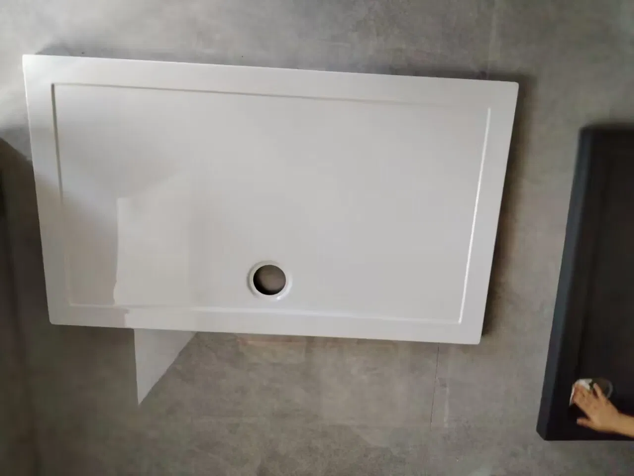 High European Quality Standard ABS Rectangle Shower Base Bathroom White Acrylic Tray