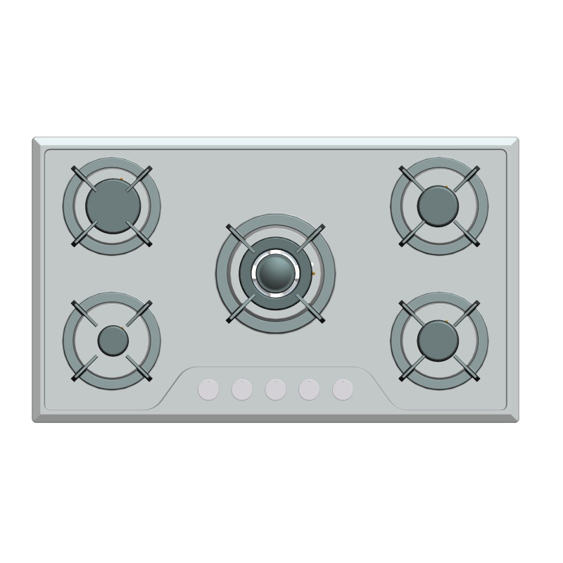 Efficient Sabaf Burners for Your Kitchen -5 Burner Gas Hob