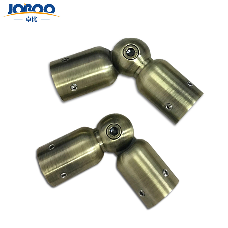 China Manufacturer Glass Door Copper Pipe Fitting Shower Room Connector for Round Tube