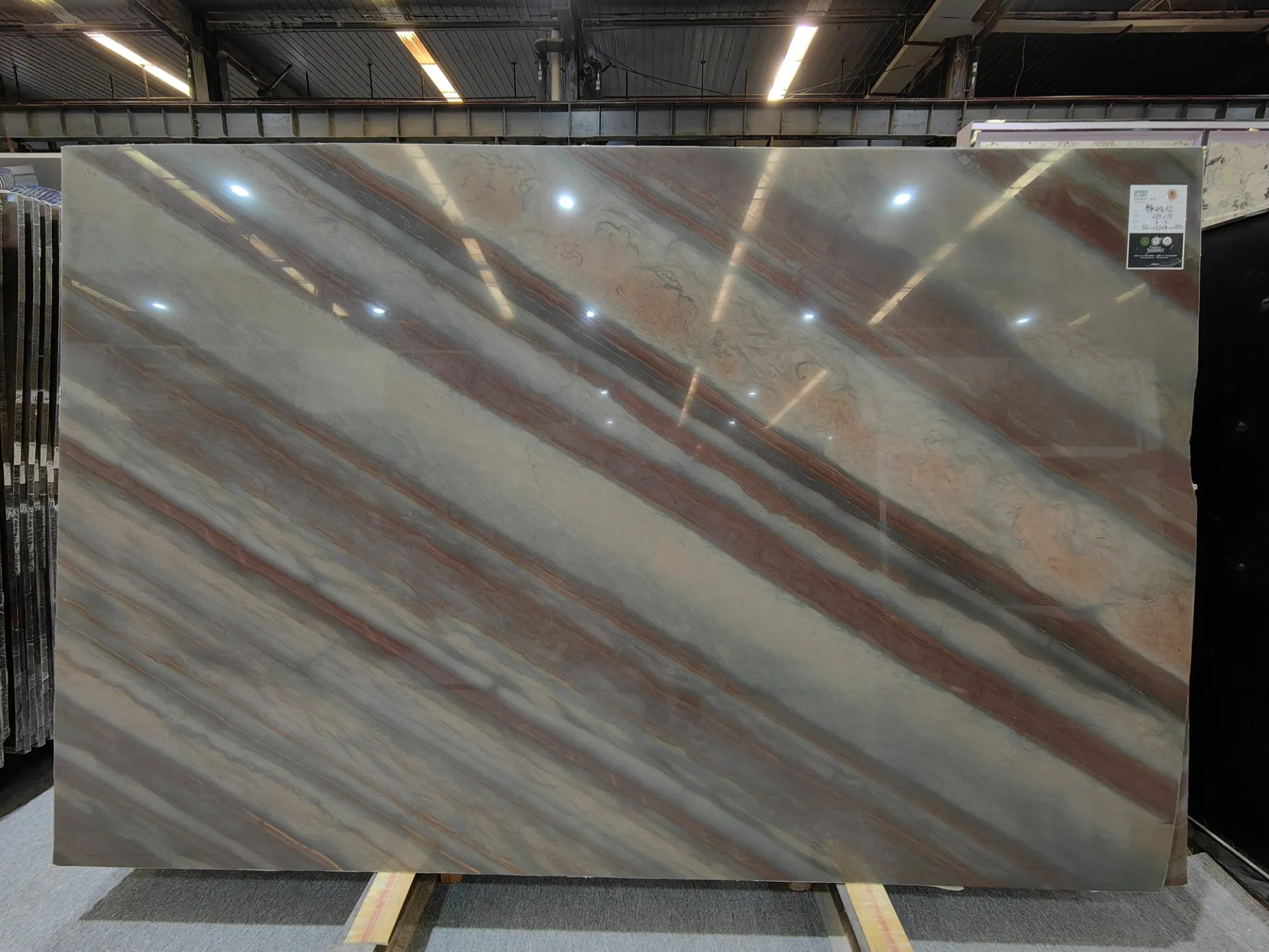 Luxury Stone Quartzite Grace Brown Tile Slab Countertop Table