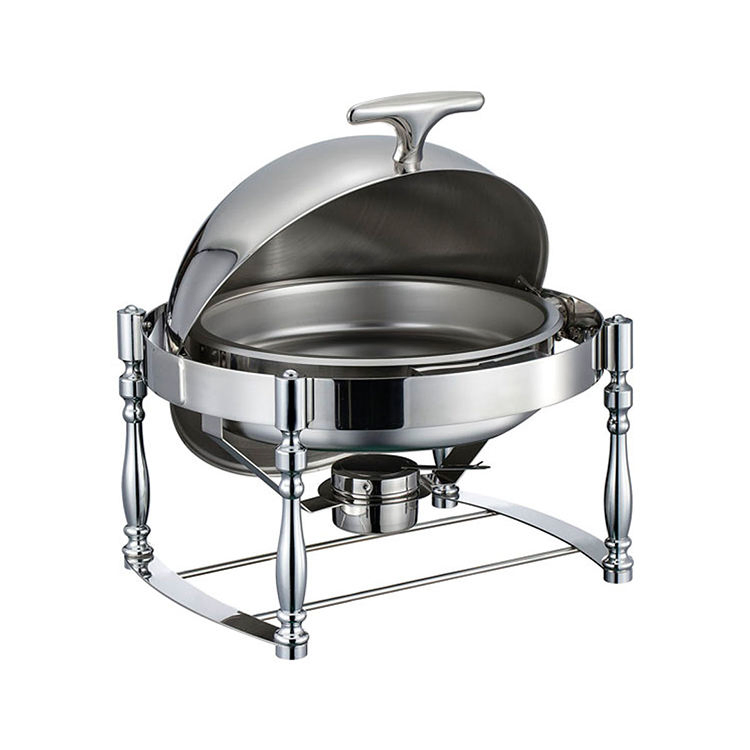 Kitchen Equipments for Restaurants with Prices Buffet Food Warmer Stainless Steel Roll up Chafing Dish