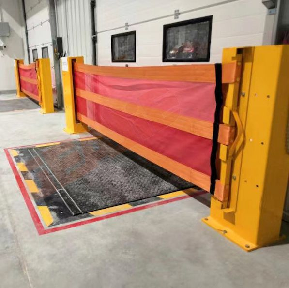 Industrial Guardrail Manufacturer Large Warehouse Shelf Flexible Collision Barrier
