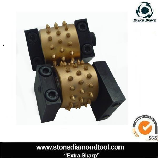 Бучарда для гранита с роликовым уплотнением