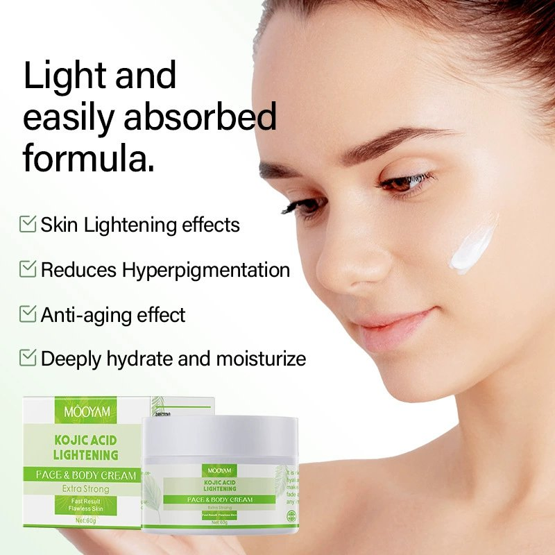 Kojic Acid Cream Moisturizing Brightening Face Body Beauty Moisturizer