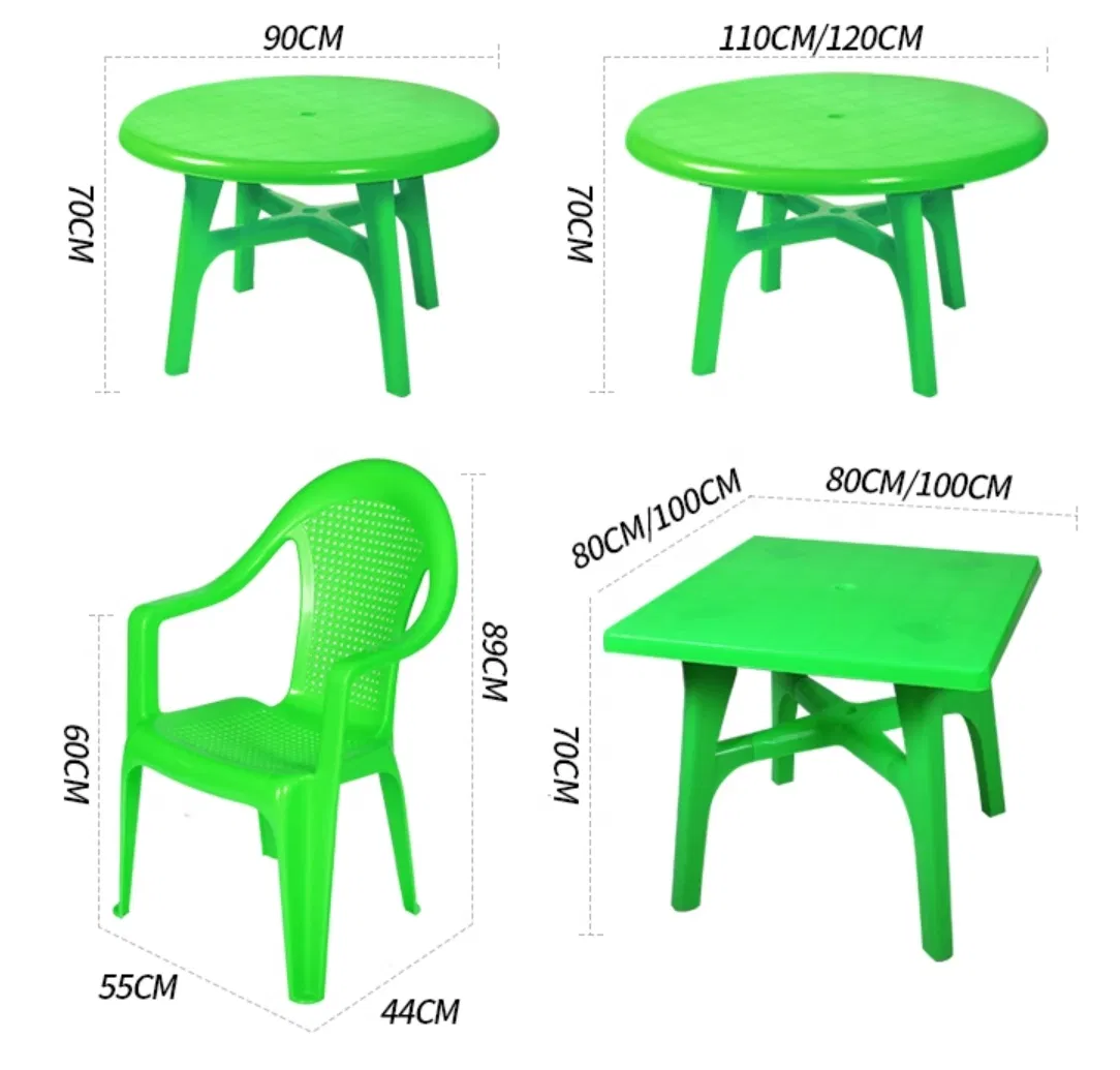 Custom-Made Injection Mould for Plastic Chair Plastic Table Plastic Set