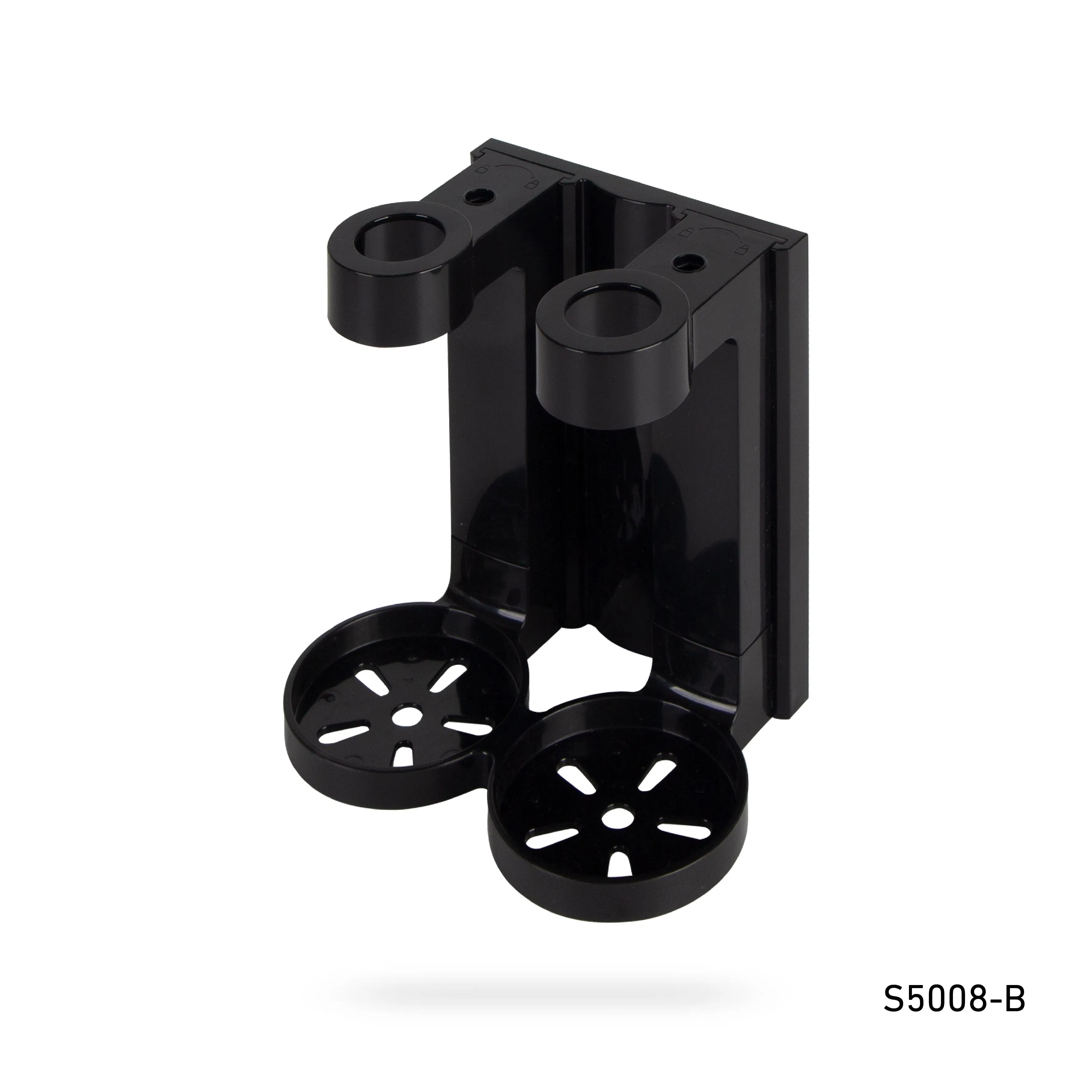 Black Soap Bottles Dispenser Liquid Holder Bracket for Sale on Wall