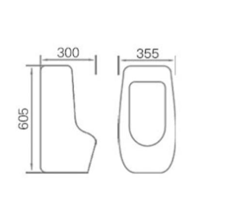 Wall Hung White Toilet Ceramic Men Sanitary Ware Urinal