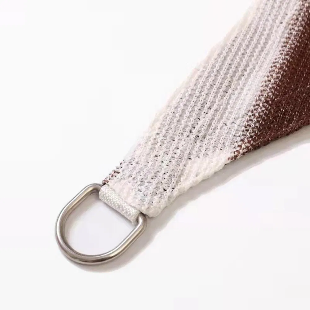 Outside Shade Sail 3 Sided UV Blocking Triangle Sun Shade for Patio, Lawn, Garden, Pergola Wbb19235