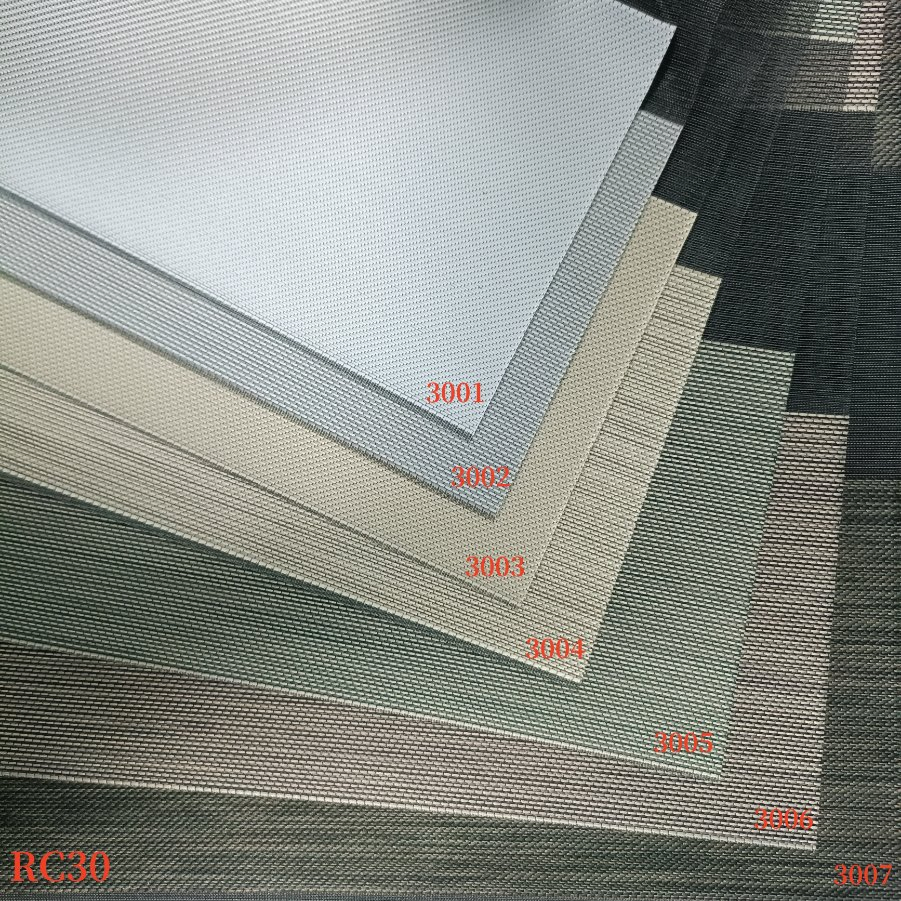 Zebra Roller Blind Combi Shade Plain Fabric Zebra Roller Shade