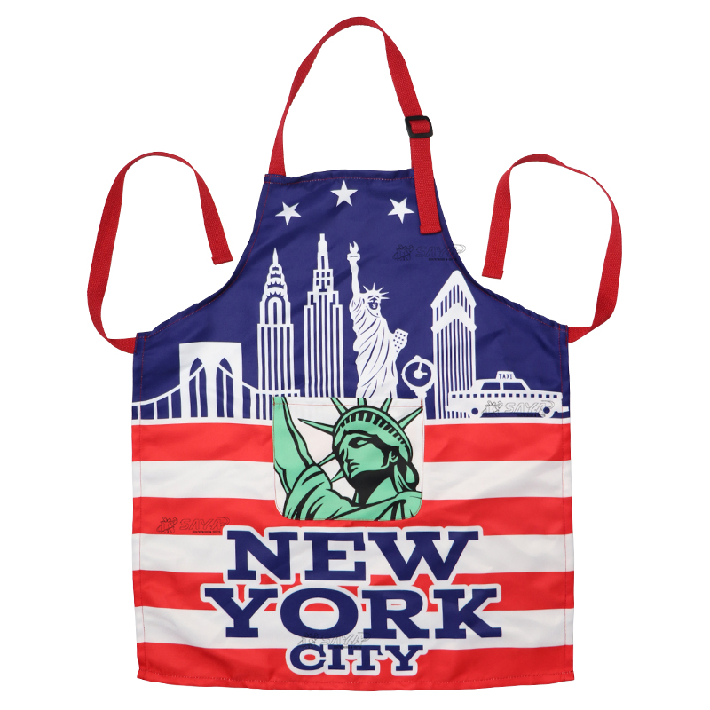 Custom Logo Printed Polyester Waterproof Chef Kids Polyester Souvenir Kitchen Cooking Apron