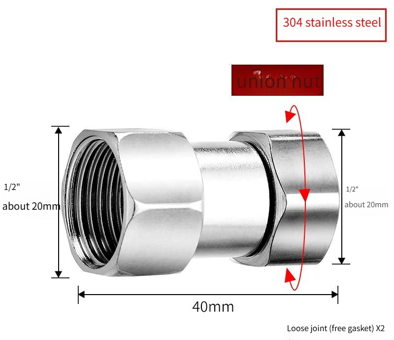 3 Ways Pipe Fittings with Flexible Joints 304 Stainless Steel Elbow for Water Pipe