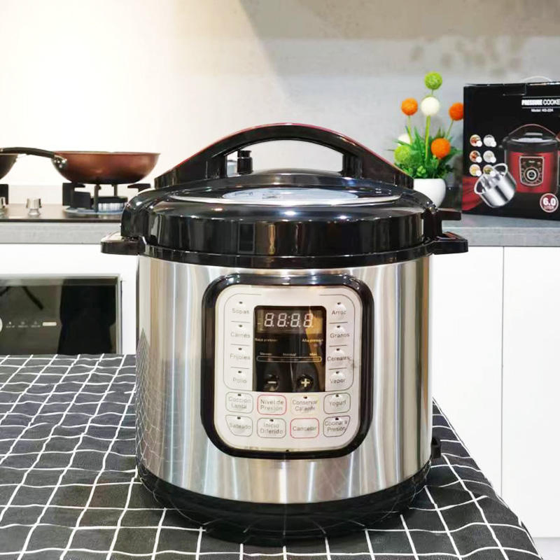 6L Electric Pressure Cooker 10 in 1 Rice Cooker Hot Pot Multifunctional Soup Electric Pressure Cooke
