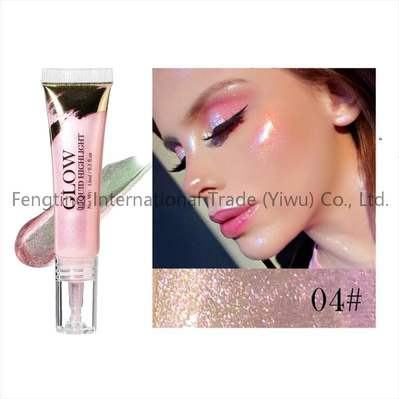 Wholesale Liquid Highlighter Metallic Shimmer Eyeshadow Face Body Bronzer Full-Bodied Multi-Functional Glow Highlighter