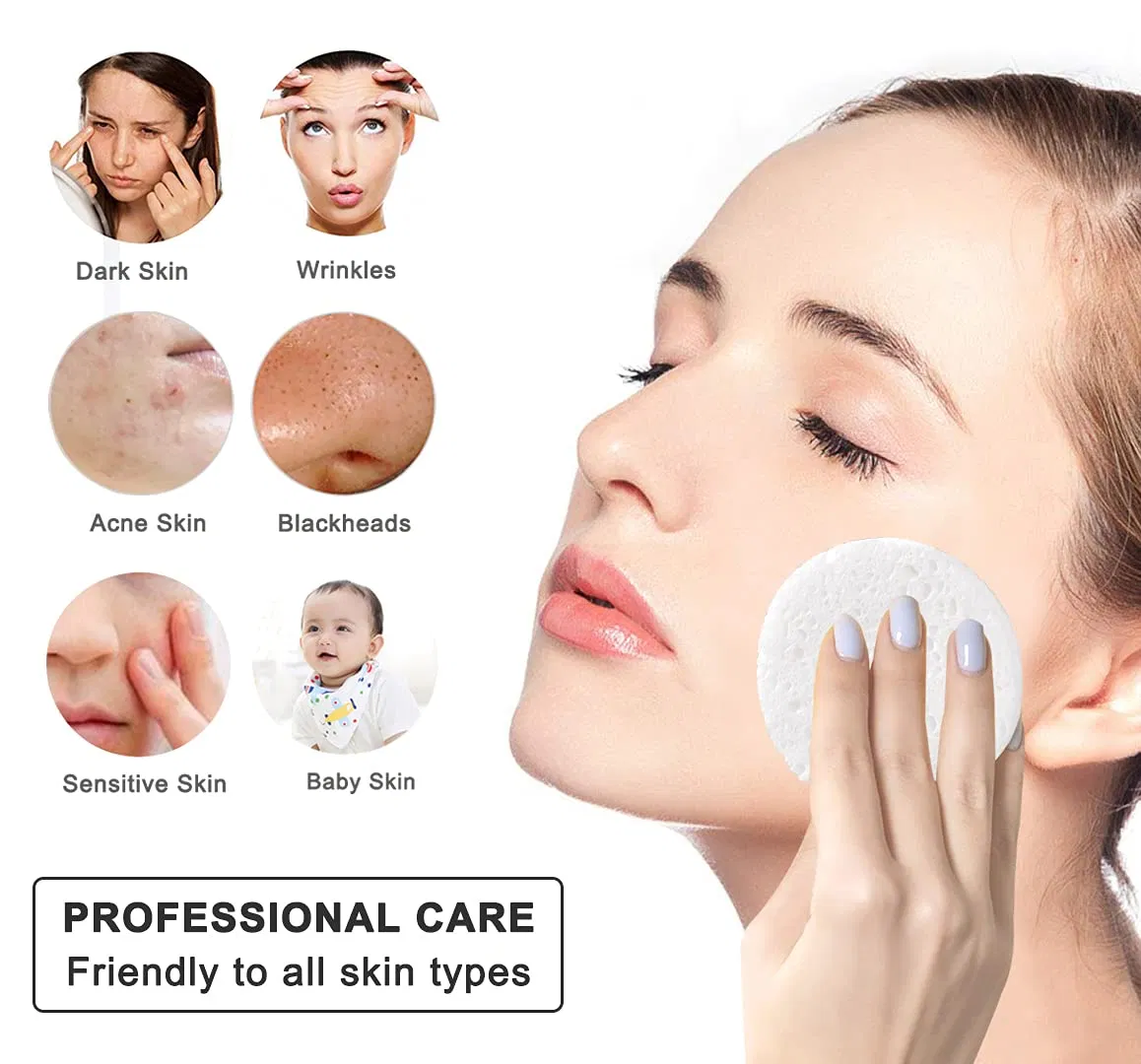 20 Count Compressed Facial Sponges Cellulose Reusable Soft Cosmetic Esponjas PARA Faciales for Professional Makeup Removal