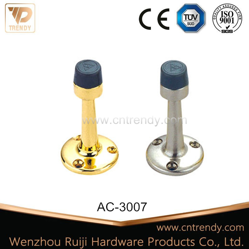 Wall Mounted Door Hardware Door Accessories Metal Zinc Alloy Door Stopper with Hook (AC-3007)