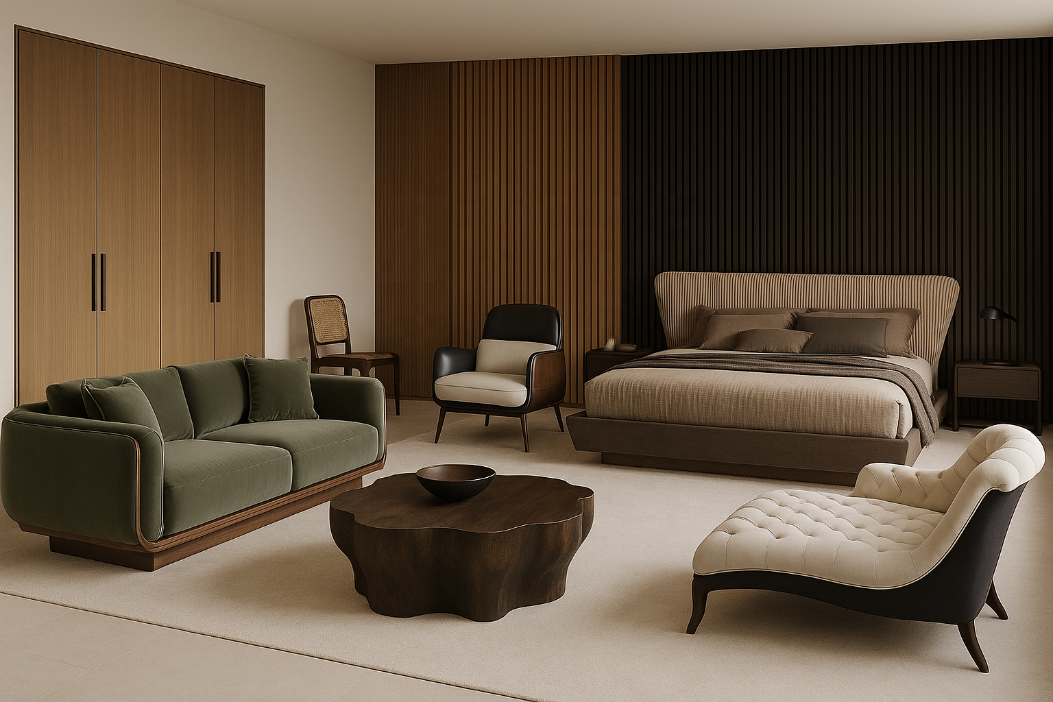 Комплект мебели для дома диван стулья столик кровать