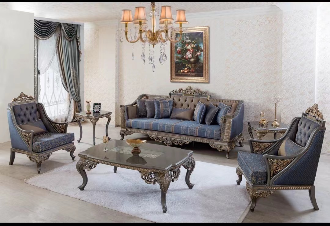 Диван Честерфилд деревянный классический для гостиной