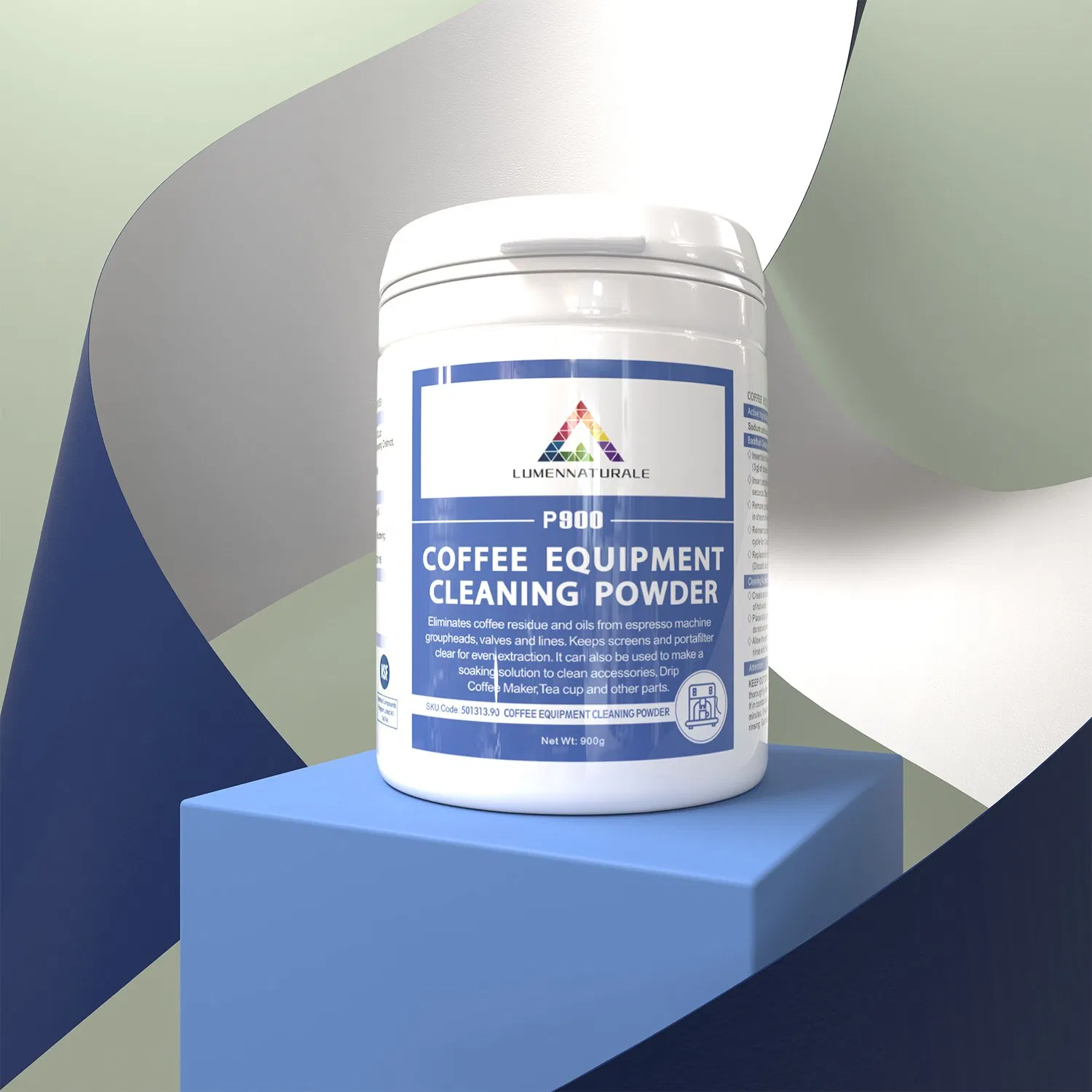 Coffee Machine Cleaning Powder All-Natural Detergent Cleaner Powder Safe for Machine Parts