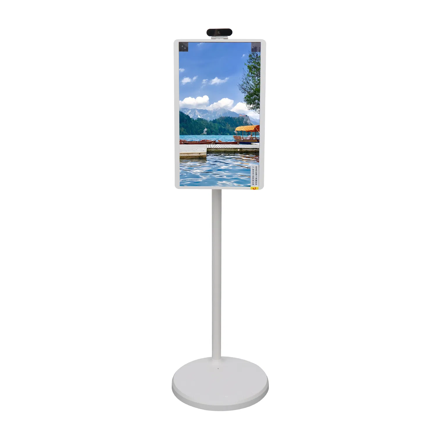 21.5 32 Inch Movable Digital HD Poster LCD Advertising Display 2K/4K LCD Advertising Screen Kiosk Floor Stand Digital Signage Display