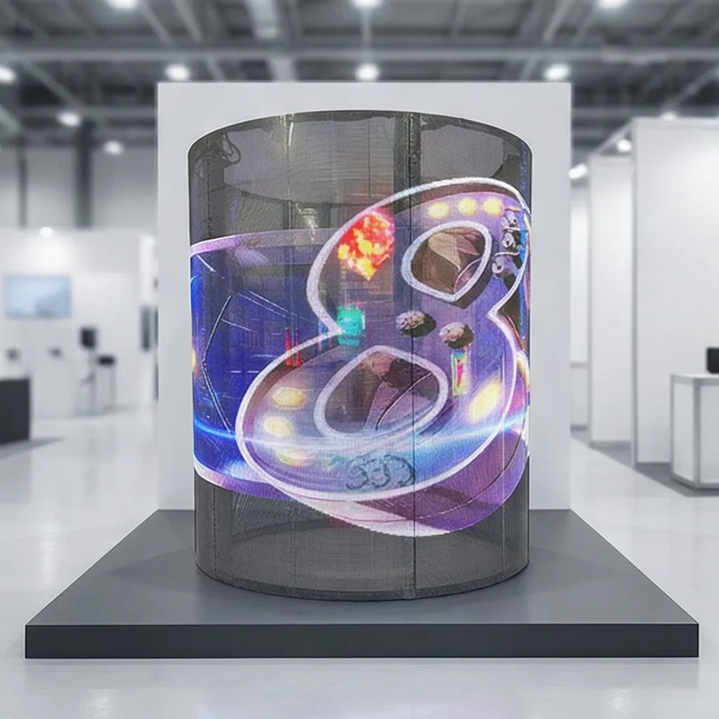 Flexible LED Transparent Film Screen P4 P6 P8 Indoor Use