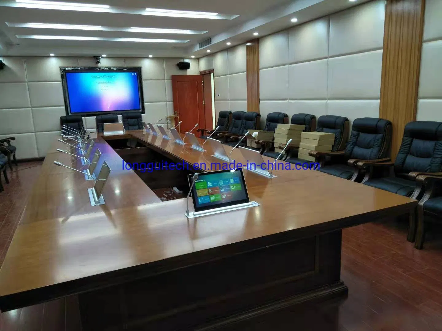 Display Screen From Video Meeting Room System