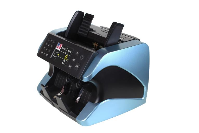 Al-185 Multi-Currency Bill Counter Mixed Denominations Front Loading Cash Counter for Supermarket or Restaurant