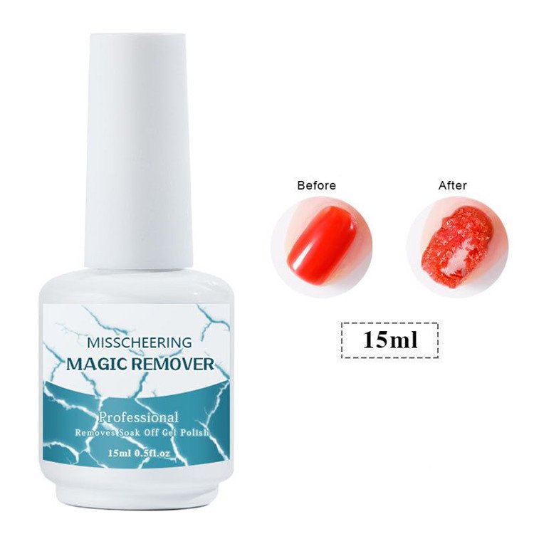 Magic 15ml 10ml Harmless Automatical Cracking Breaking UV Nail Gel Polish Remover