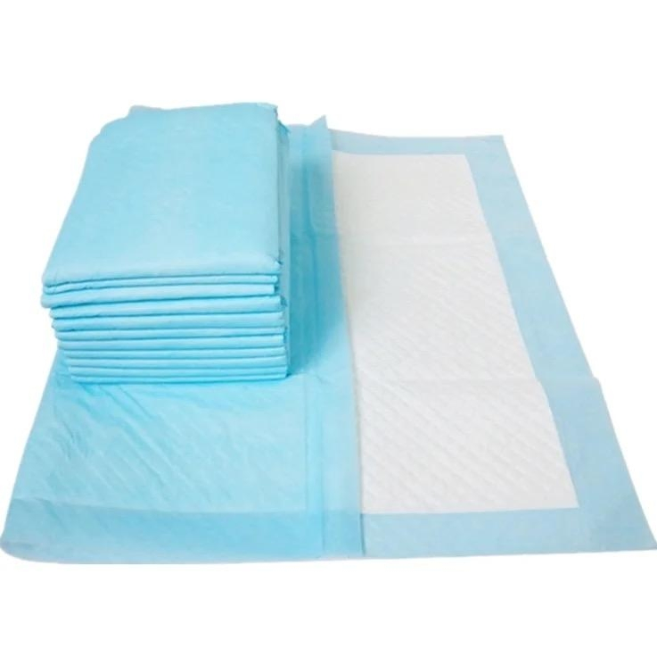 Customizable Disposable Waterproof PE Film Bed Sheet 60X60cm and 60X90cm Sizes Underpad