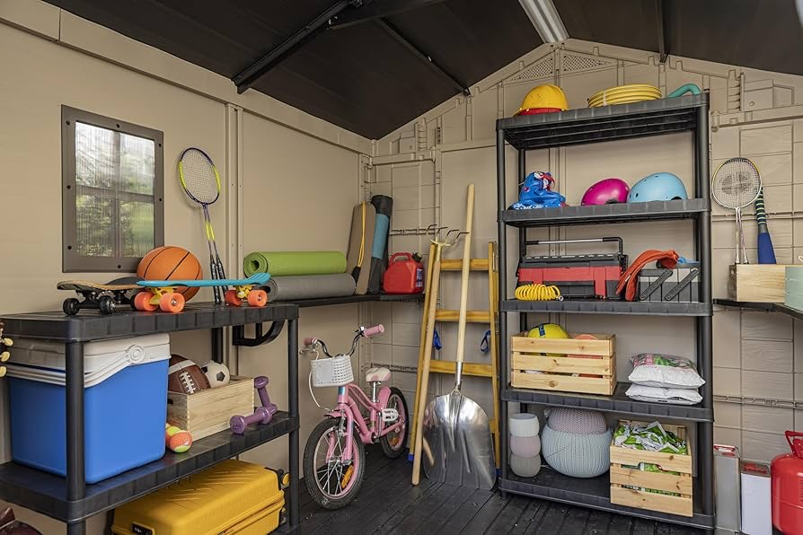 Hot-Selling Nicaragua HDPE Plastic Rainproof and Customizable Storage Sheds