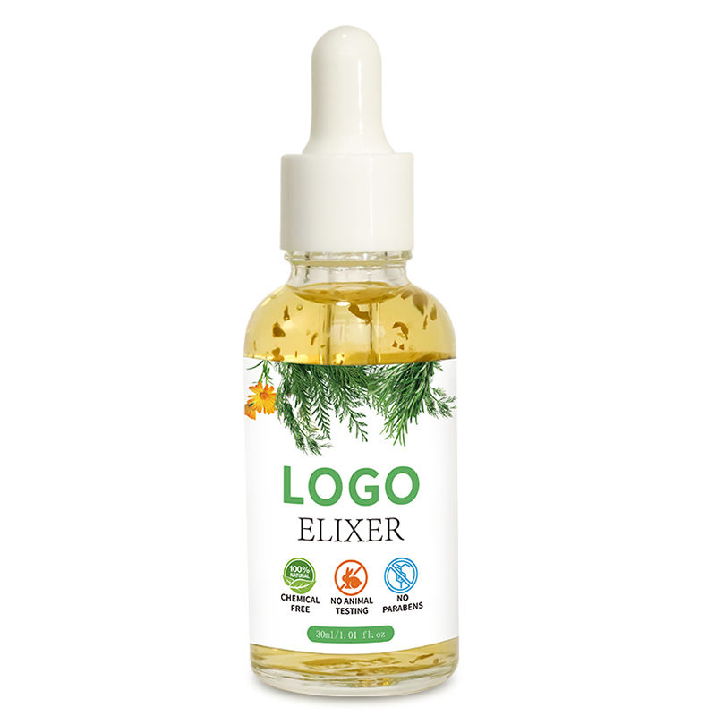 Private Label Rosemary All Natural Formula Hair Growth Oil Serum Nourishing Green Tea Nourishes Scalp Rapid Organic Elixer Oil