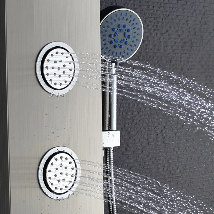 304 Stainless Steel Assembly LED Shower Room Bath Display Shower Panel