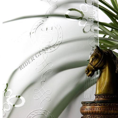 3-6mm Decorative Acid Etched Frosted Art Architectural Glass