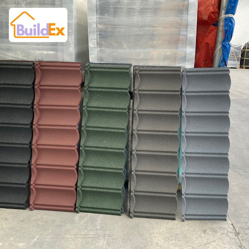 Building Material Aluminum Zinc Roof Tile Stone Coated Steel Metal Roof Sheet
