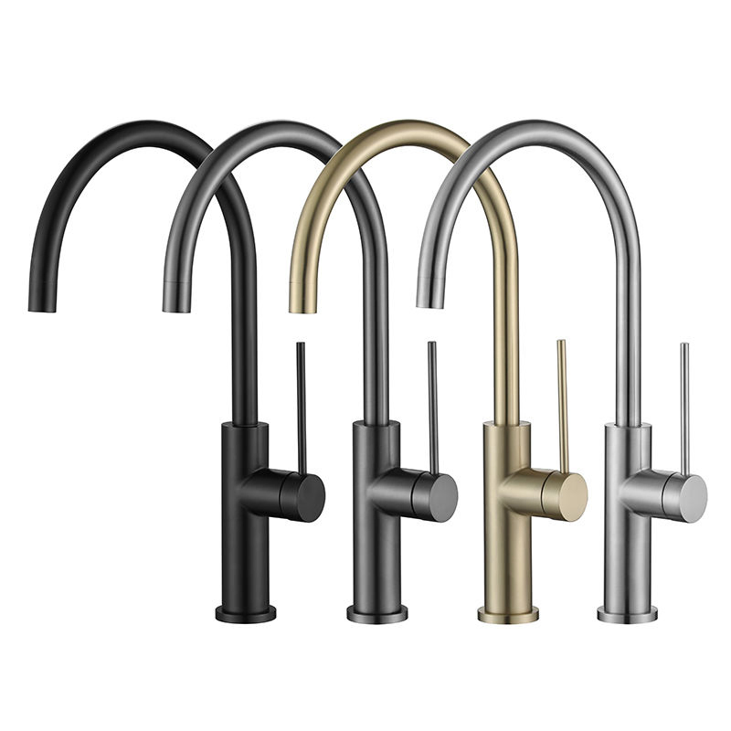 Nickel Kitchen Mixer Water Tap Stainless Steel Water Tap Kitchen Sink Faucet