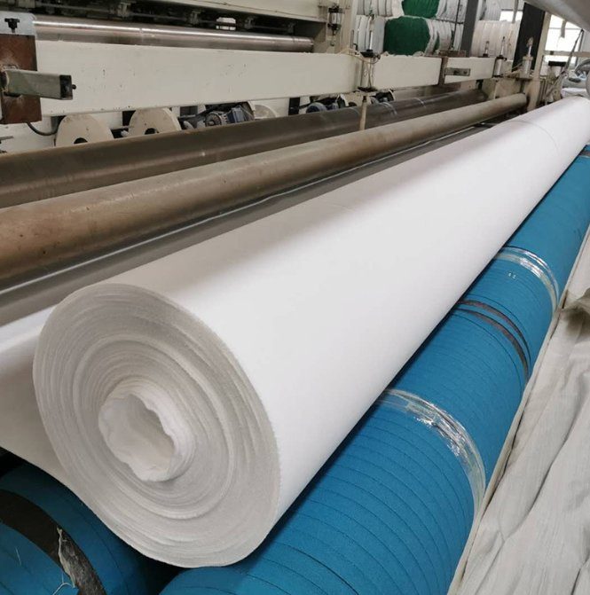 Geotextile Engineering Fabric Short Thread White Polyester Maintenance and Reinforcement Geotextile Highway Tunnel Engineering Long Thread Geotextile