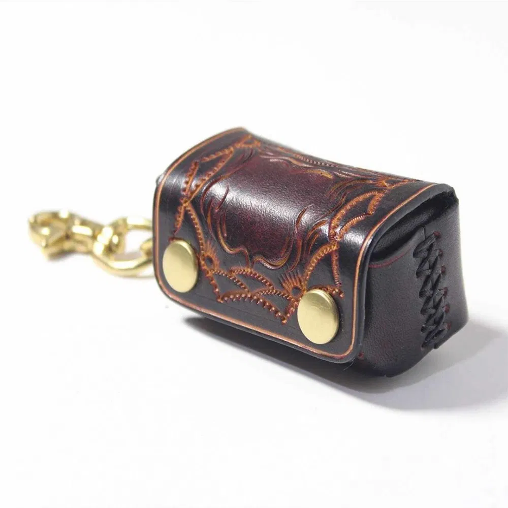 Кожаный держатель для кия и мела для бильярда