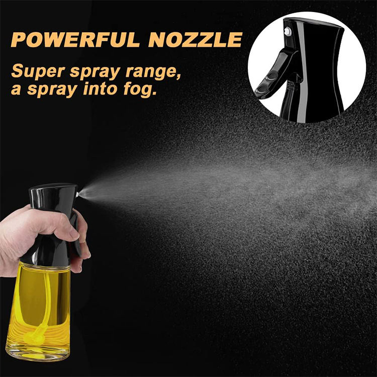 Oil Control Spray Pot Kitchen Glass Oil Leakage Proof Atomized Spray Bottle Household Kitchen Tools