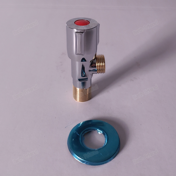 Toilet Angle Valve Single Outlet Copper Bathroom Fittings 1/2 Water Stop Valve Sanitary Ware Bathroom Angle Valves