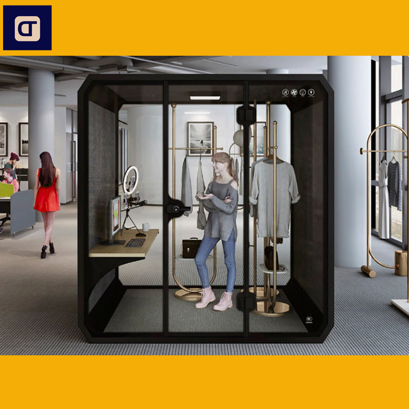 Good Soundproof Private Space Indoor Office Pod Phone Booth for Co-Working Space