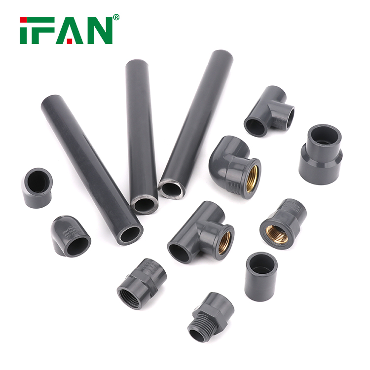Ifan All Standard GB Pn16 PVC Pipe and Pipe Fittings 1/2''-2'' Beige White Gray Green UPVC CPVC Fitting