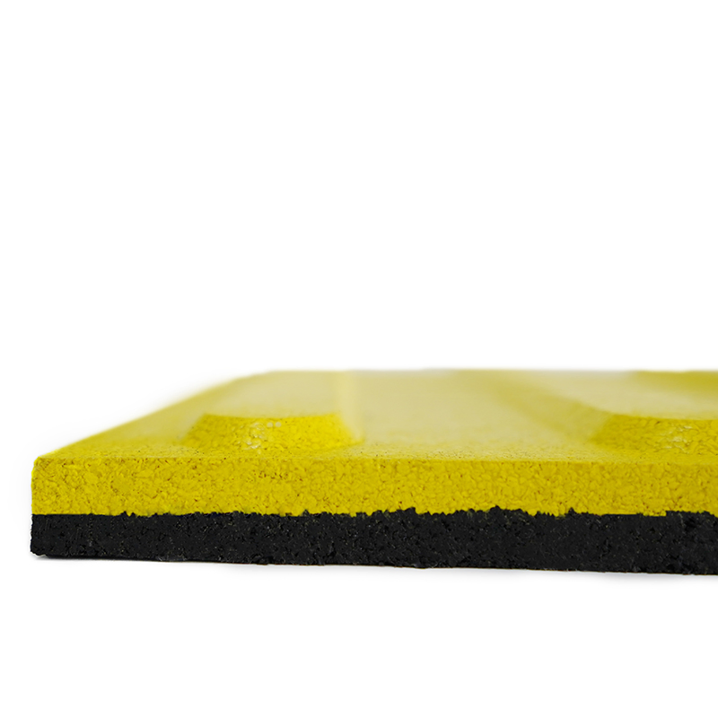 Factory Anti-Slip Wear-Resistant Tactile Floor Tiles for Blind Pathway Rubber Floor for Blind People Blind Tactile Rubber