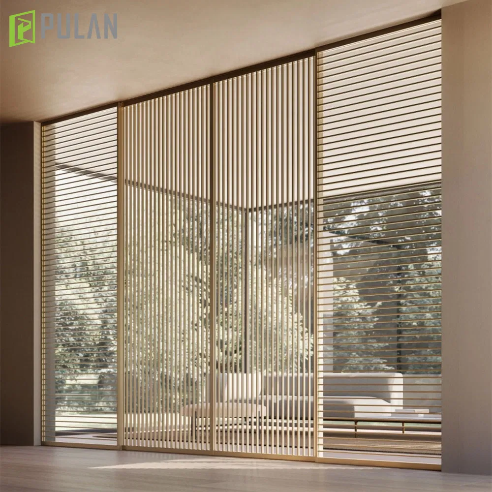 Latest Design Quiet Anti Rust Aluminum Sliding Door for Balcony/Open Dressing Room/Shop