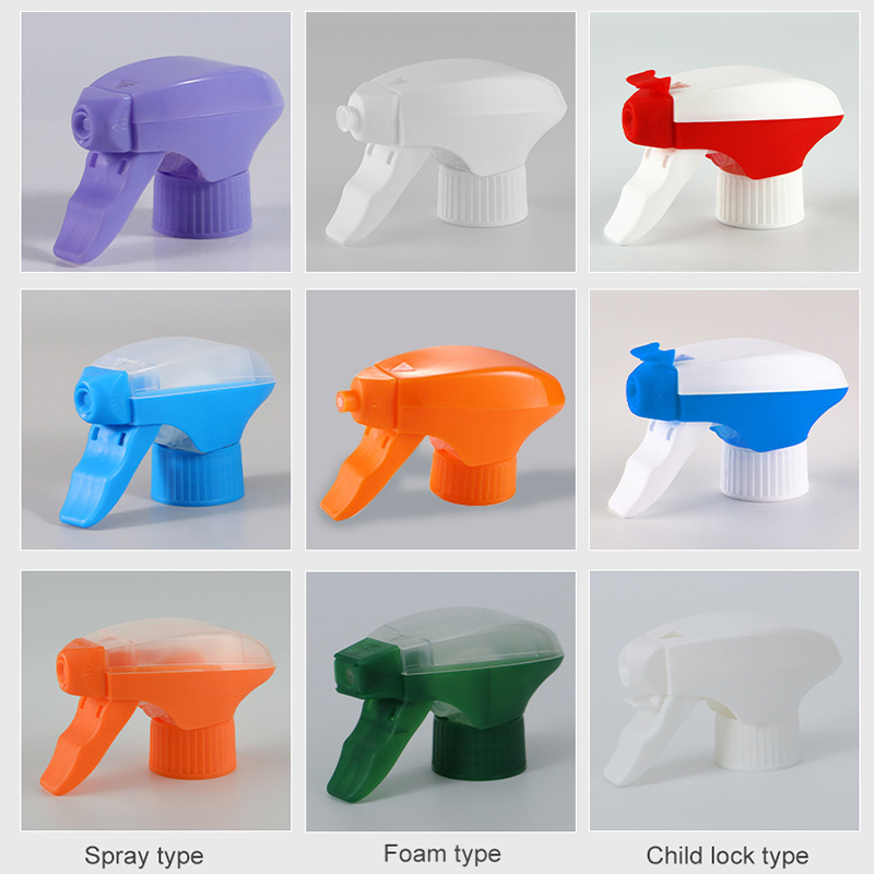High Quality Free Sample All Plastic Foam Trigger Sprayer Pump with Child Lock for Bottle