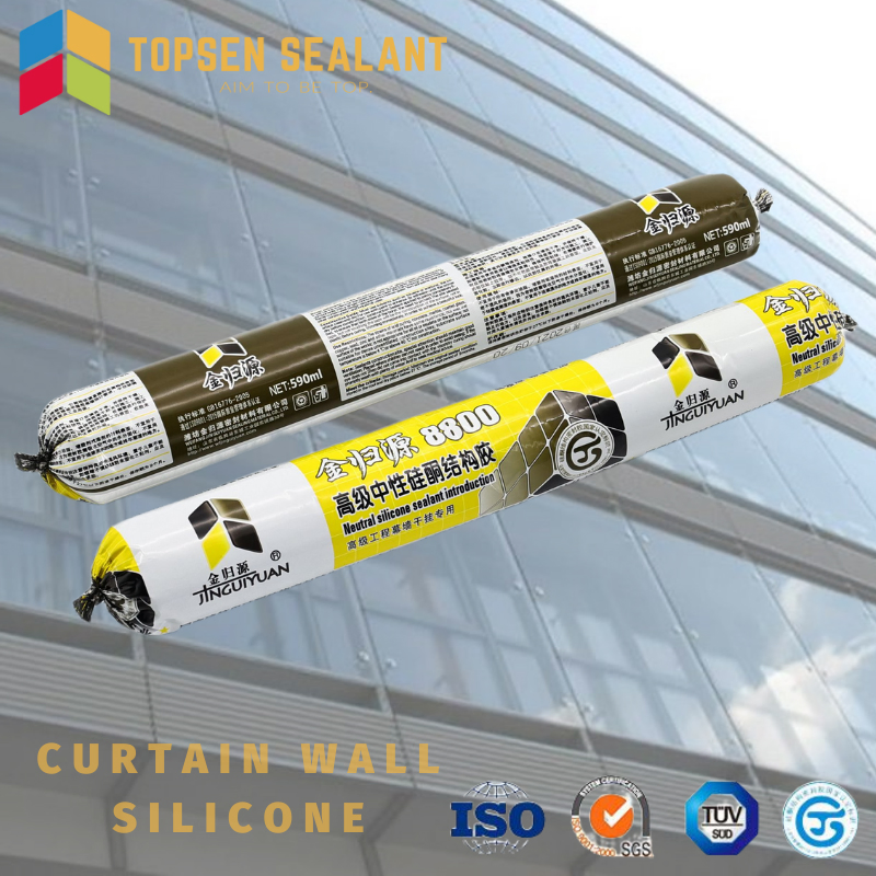 Neutral Structural Silicone Sealant RTV Glue for Bonding Glass Curtain Wall Project