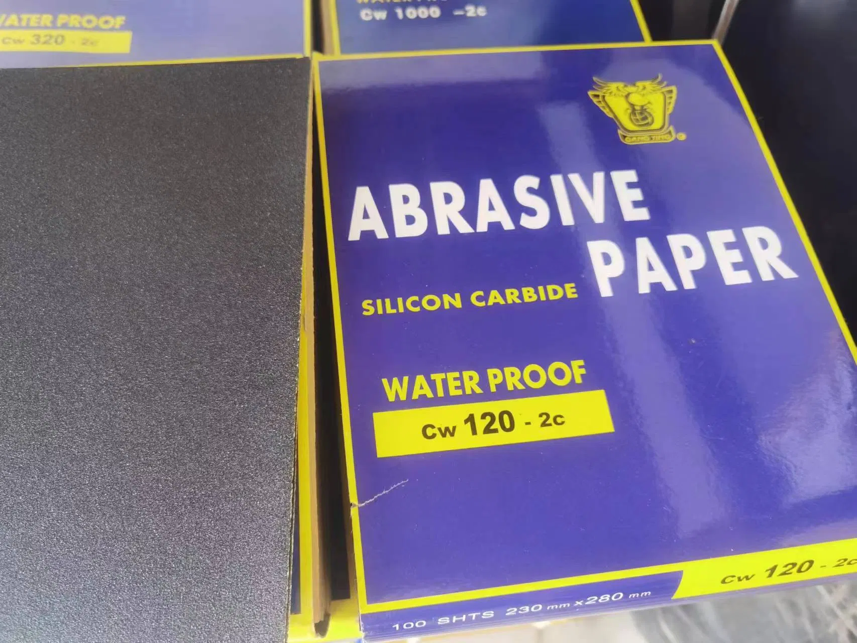 Водостойкая наждачная бумага для авто, латексная основа