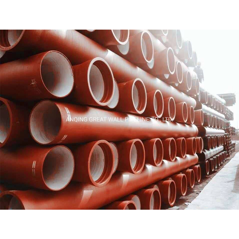 Premium ISO2531 Red Fusion Bonded Epoxy Coating Ductile Iron Pipe