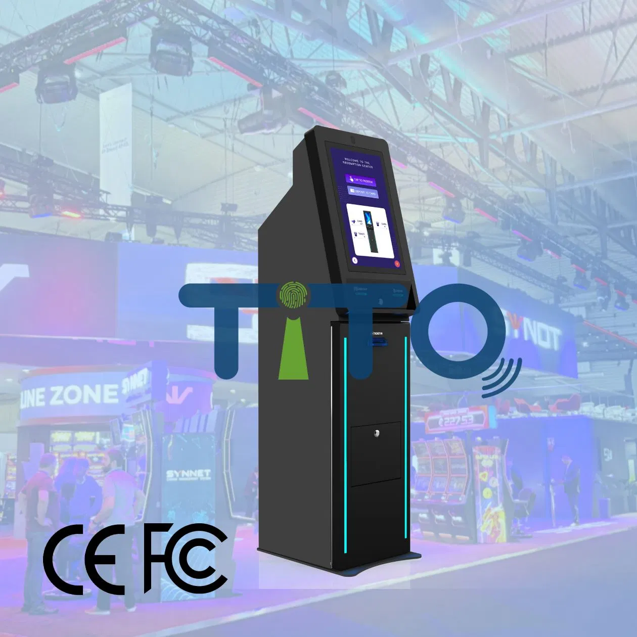 Cash Counter ATM Kiosk: Ticket Redemption, for Arcade Video Games Machine in Amusement Centers