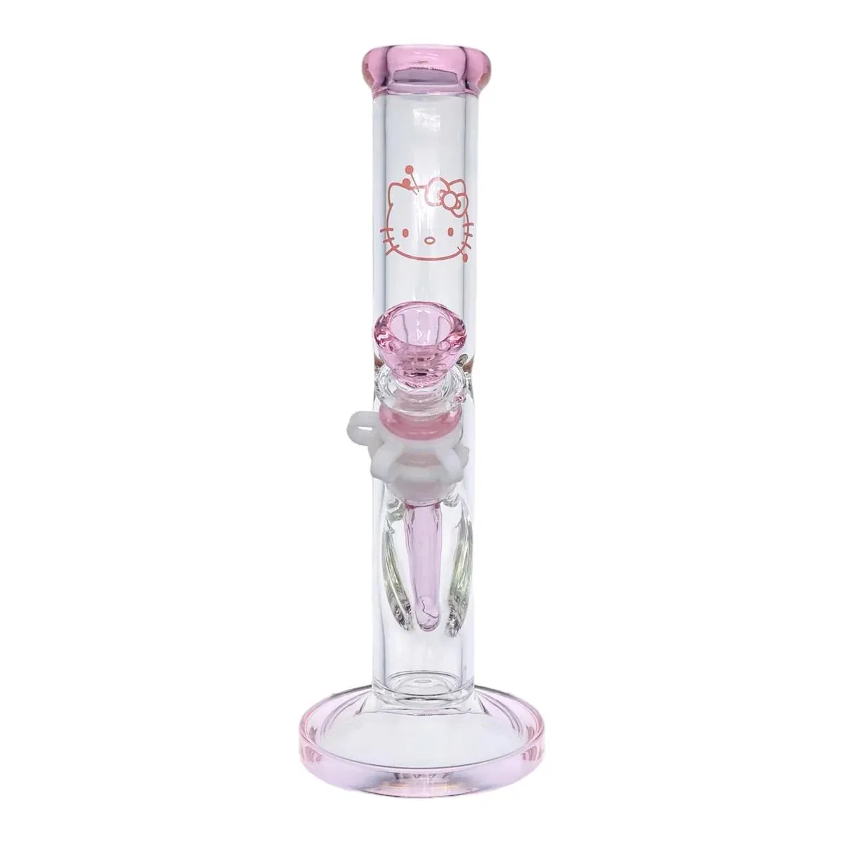 Wholesale Pink Kitty Glass Smoking Pipe Hookah
