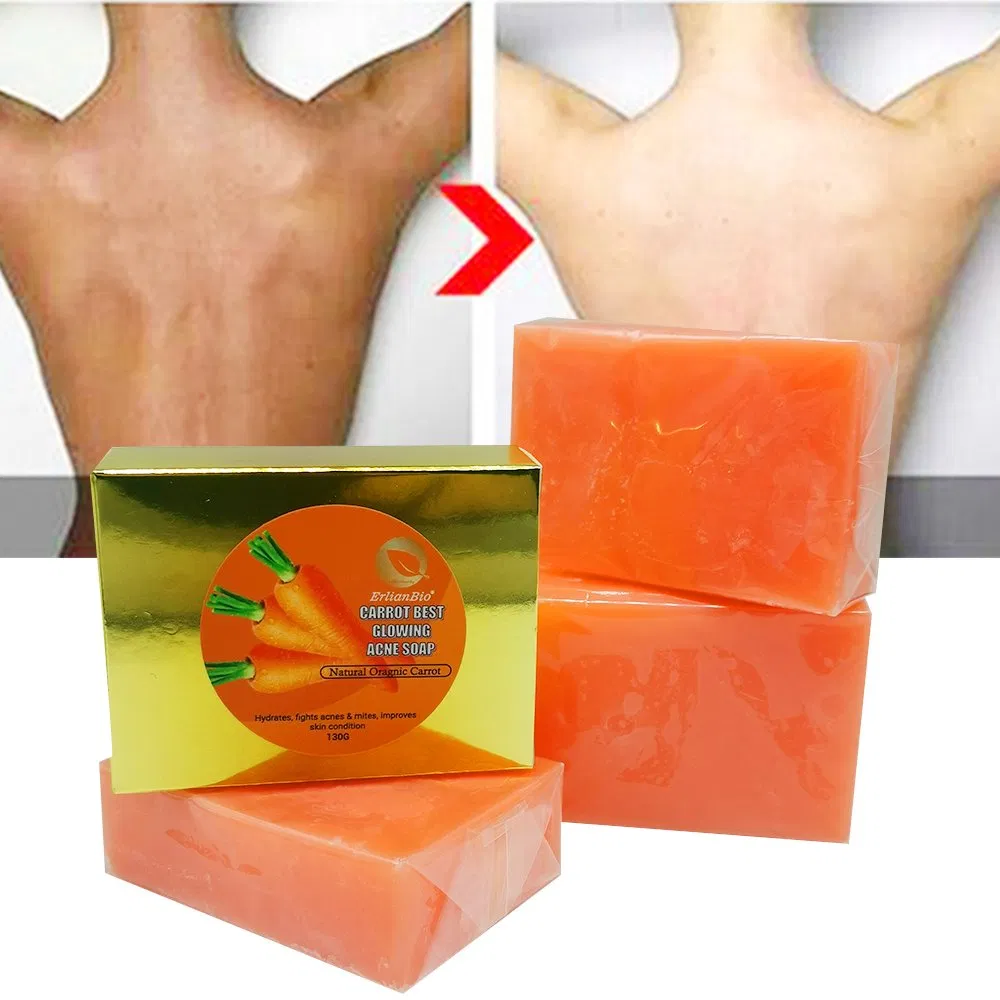 100% Natural Ginger Private Label 100g 130g 200g Customized Available Best Carrot Soap for Skin Whitening